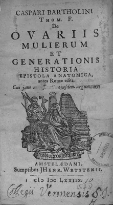 BARTHOLIN, Caspar Junior (1655 – 1738)